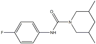 N-(4-fluorophenyl)-3,5-dimethylpiperidine-1-carboxamide Struktur