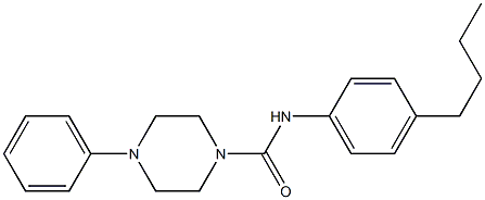 N-(4-butylphenyl)-4-phenylpiperazine-1-carboxamide Struktur