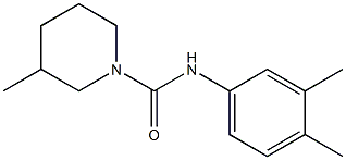 N-(3,4-dimethylphenyl)-3-methylpiperidine-1-carboxamide Struktur