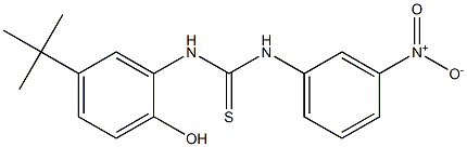 1-(5-tert-butyl-2-hydroxyphenyl)-3-(3-nitrophenyl)thiourea Struktur