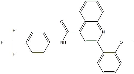 2-(2-methoxyphenyl)-N-[4-(trifluoromethyl)phenyl]quinoline-4-carboxamide|