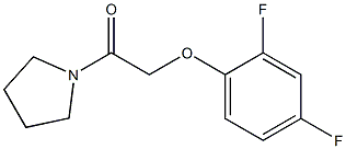 2-(2,4-difluorophenoxy)-1-pyrrolidin-1-ylethanone Struktur