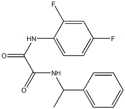 N-(2,4-difluorophenyl)-N'-(1-phenylethyl)oxamide Struktur