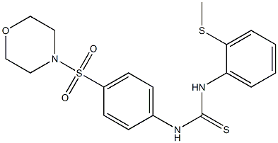 1-(2-methylsulfanylphenyl)-3-(4-morpholin-4-ylsulfonylphenyl)thiourea Struktur