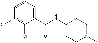 2,3-dichloro-N-(1-methylpiperidin-4-yl)benzamide Struktur