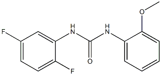 1-(2,5-difluorophenyl)-3-(2-methoxyphenyl)urea Struktur