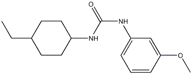 1-(4-ethylcyclohexyl)-3-(3-methoxyphenyl)urea Struktur