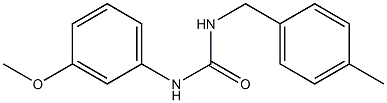 1-(3-methoxyphenyl)-3-[(4-methylphenyl)methyl]urea Struktur