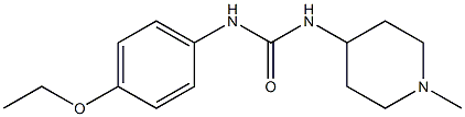 1-(4-ethoxyphenyl)-3-(1-methylpiperidin-4-yl)urea Struktur