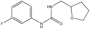 1-(3-fluorophenyl)-3-(oxolan-2-ylmethyl)urea Struktur