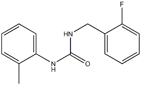 1-[(2-fluorophenyl)methyl]-3-(2-methylphenyl)urea Struktur