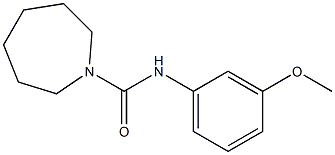 N-(3-methoxyphenyl)azepane-1-carboxamide Struktur