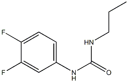 1-(3,4-difluorophenyl)-3-propylurea Struktur