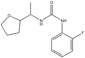 1-(2-fluorophenyl)-3-[1-(oxolan-2-yl)ethyl]urea Struktur