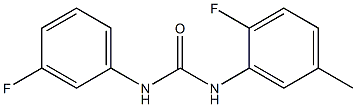 1-(2-fluoro-5-methylphenyl)-3-(3-fluorophenyl)urea Struktur