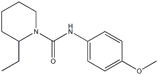 2-ethyl-N-(4-methoxyphenyl)piperidine-1-carboxamide Struktur