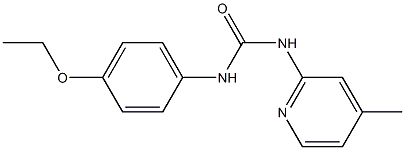 1-(4-ethoxyphenyl)-3-(4-methylpyridin-2-yl)urea Struktur