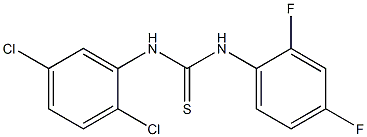 1-(2,5-dichlorophenyl)-3-(2,4-difluorophenyl)thiourea Struktur