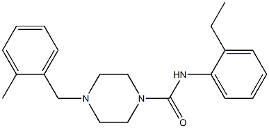 N-(2-ethylphenyl)-4-[(2-methylphenyl)methyl]piperazine-1-carboxamide