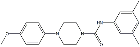 N-(3,5-dimethylphenyl)-4-(4-methoxyphenyl)piperazine-1-carboxamide Struktur