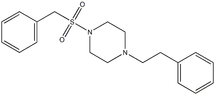 1-benzylsulfonyl-4-(2-phenylethyl)piperazine Struktur