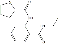 N-[2-(propylcarbamoyl)phenyl]oxolane-2-carboxamide Struktur