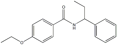 4-ethoxy-N-(1-phenylpropyl)benzamide Struktur