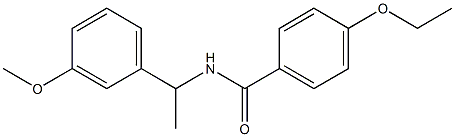 4-ethoxy-N-[1-(3-methoxyphenyl)ethyl]benzamide Struktur