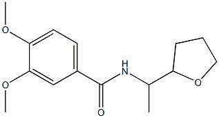 3,4-dimethoxy-N-[1-(oxolan-2-yl)ethyl]benzamide Struktur