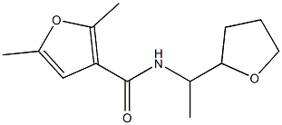 2,5-dimethyl-N-[1-(oxolan-2-yl)ethyl]furan-3-carboxamide Struktur