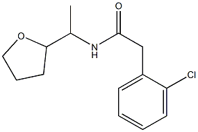 2-(2-chlorophenyl)-N-[1-(oxolan-2-yl)ethyl]acetamide Struktur