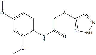 N-(2,4-dimethoxyphenyl)-2-(2H-triazol-4-ylsulfanyl)acetamide Struktur