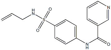 N-[4-(prop-2-enylsulfamoyl)phenyl]pyridine-3-carboxamide Struktur