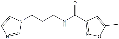 N-(3-imidazol-1-ylpropyl)-5-methyl-1,2-oxazole-3-carboxamide Struktur