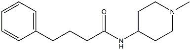 N-(1-methylpiperidin-4-yl)-4-phenylbutanamide Struktur