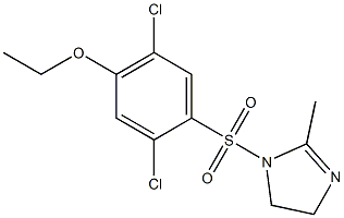 1-(2,5-dichloro-4-ethoxyphenyl)sulfonyl-2-methyl-4,5-dihydroimidazole Struktur