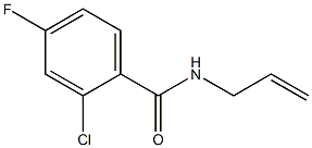 2-chloro-4-fluoro-N-prop-2-enylbenzamide Struktur