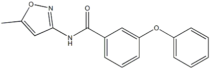 N-(5-methyl-1,2-oxazol-3-yl)-3-phenoxybenzamide Struktur