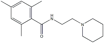 2,4,6-trimethyl-N-(2-piperidin-1-ylethyl)benzamide Struktur