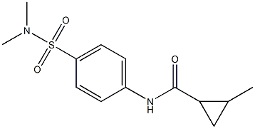 N-[4-(dimethylsulfamoyl)phenyl]-2-methylcyclopropane-1-carboxamide Struktur