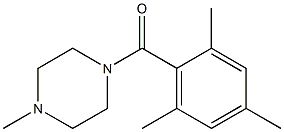 (4-methylpiperazin-1-yl)-(2,4,6-trimethylphenyl)methanone Struktur