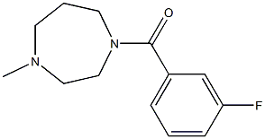 (3-fluorophenyl)-(4-methyl-1,4-diazepan-1-yl)methanone Struktur