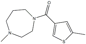 (4-methyl-1,4-diazepan-1-yl)-(5-methylthiophen-3-yl)methanone Struktur