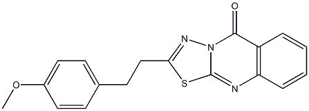 2-[2-(4-methoxyphenyl)ethyl]-[1,3,4]thiadiazolo[2,3-b]quinazolin-5-one Struktur