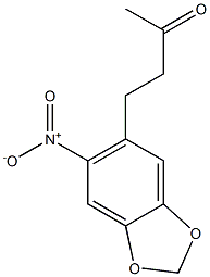 4-(6-nitro-1,3-benzodioxol-5-yl)butan-2-one Struktur