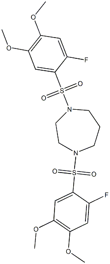 1,4-bis[(2-fluoro-4,5-dimethoxyphenyl)sulfonyl]-1,4-diazepane