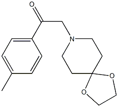 1-(1,4-dioxa-8-azaspiro[4.5]decan-8-yl)-2-(4-methylphenyl)ethanone Struktur