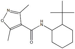 N-(2-tert-butylcyclohexyl)-3,5-dimethyl-1,2-oxazole-4-carboxamide