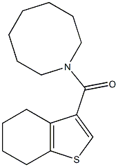 azocan-1-yl(4,5,6,7-tetrahydro-1-benzothiophen-3-yl)methanone Struktur