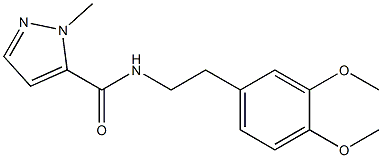 N-[2-(3,4-dimethoxyphenyl)ethyl]-2-methylpyrazole-3-carboxamide Struktur